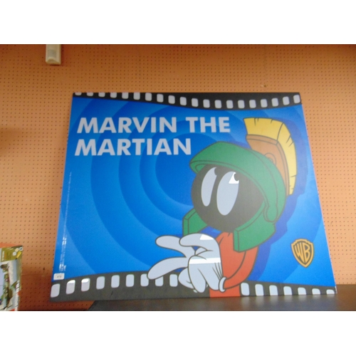 470 - Warner Bros holographic Marvin the Martian 36 x 47