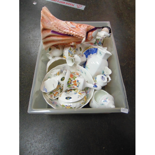 76 - Collection of Aynsley china and a Coalport figurine.