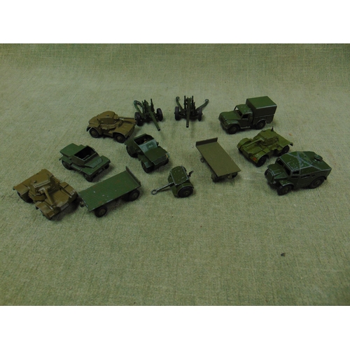 121 - Quantity  of Dinky military collectable model vehicles.