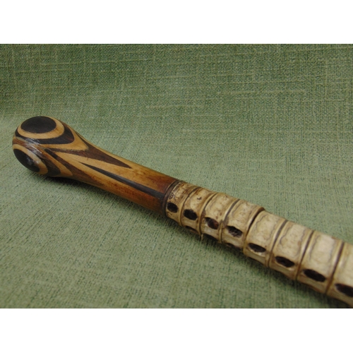 16 - 19th century vertebrae form walking stick.