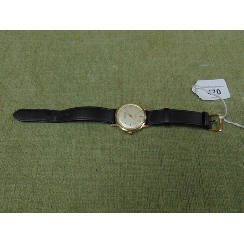 470 - Rotary 25 jewels self winding wrist watch, in 9ct gold case.