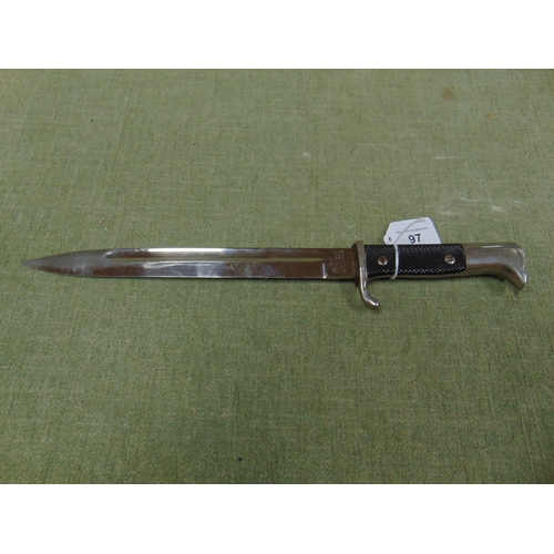 97 - German dress bayonet, by E.Pack & Sohne, Solingen, 14