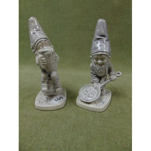 100 - Pair of Hummel gnome figures.