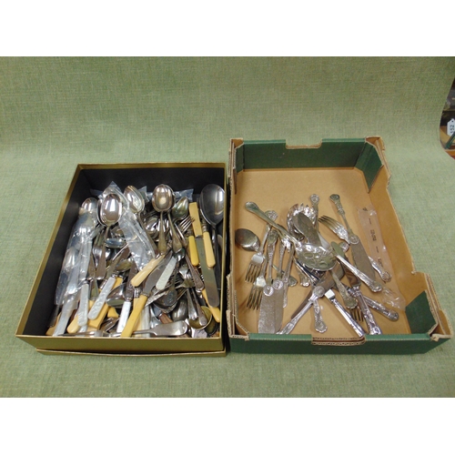 26 - Quantity of plated cutlery.