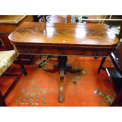 294 - Regency mahogany tea table.