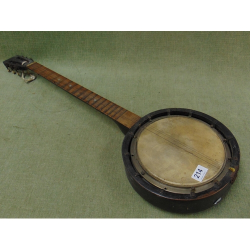 214 - Vintage banjo for restoration.