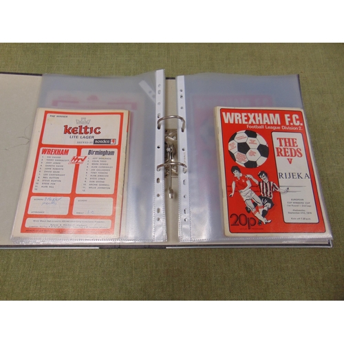 76 - Quantity of Wrexham AFC programmes.