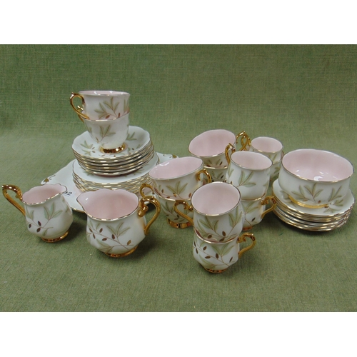 102 - Aprox 34 piece Royal Albert ''Braemar'' pattern gilt edged tea set.