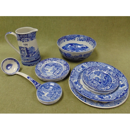 106 - Collection of Spode Italian pattern china.