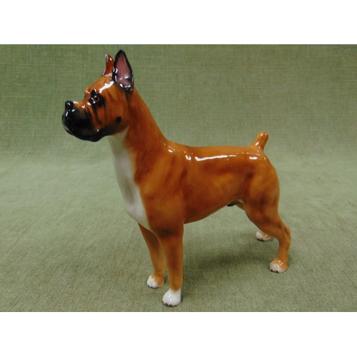 132 - Royal Doulton Boxer dog figure, Warlord of Mazelaine.