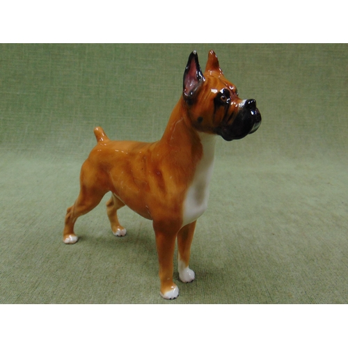 132 - Royal Doulton Boxer dog figure, Warlord of Mazelaine.