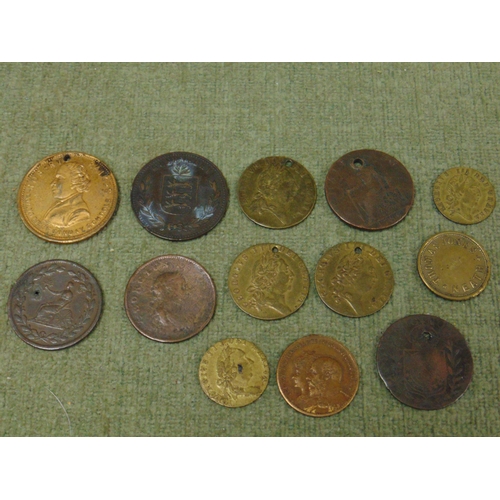 168 - Collection of gaming tokens and medallions.