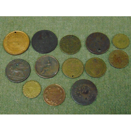 168 - Collection of gaming tokens and medallions.