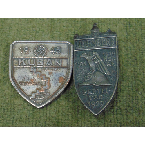 184 - Nurnberg badge and one other (2).