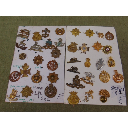 189 - Collection of military badges.