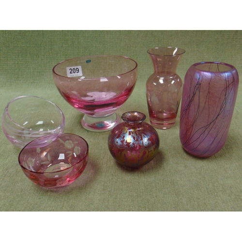 209 - Caithness glassware, etc.