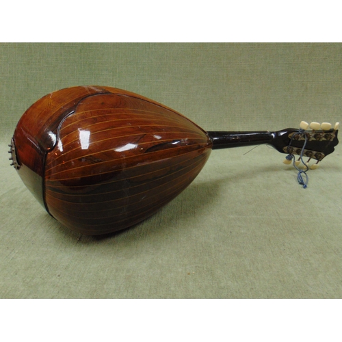 265 - Good inlaid rosewood mandolin.