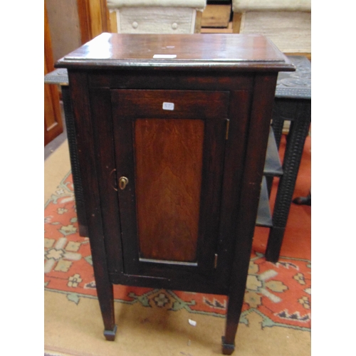 294 - Mahogany single door pot cupboard, 31 x 16 x 11