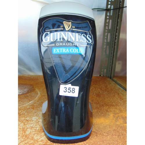 358 - Guinness extra cold beer font.