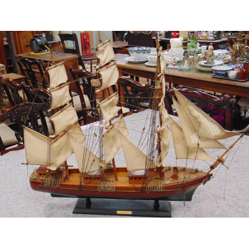 360 - Scratch built model sailing vessel and one other example. (2)