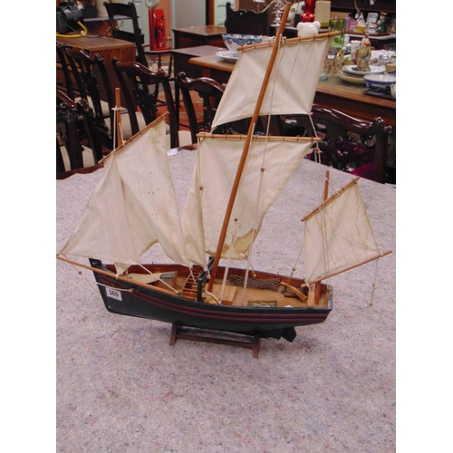 360 - Scratch built model sailing vessel and one other example. (2)