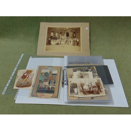 44 - An album containing a quantity of ephemera and photographs.