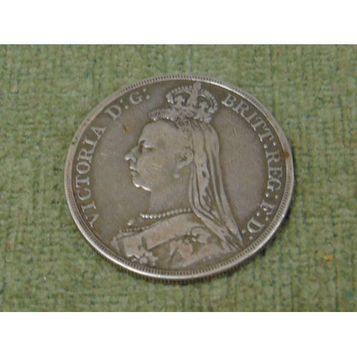 5 - Queen Victoria Jubilee Head silver crown, 1889.