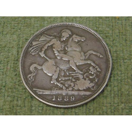 5 - Queen Victoria Jubilee Head silver crown, 1889.