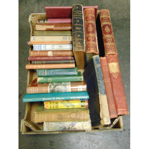 58 - Box of antique and vintage books.