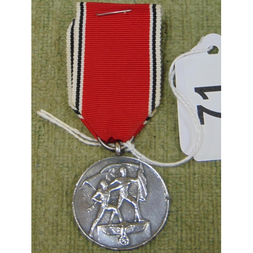 71 - Second World War Nazi occupation of Austria medal.