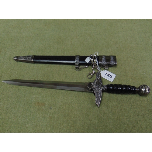 148 - Reproduction Nazi dagger in sheath.