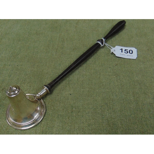 150 - Silver candle snuffer, maker WI Broadway & Co, Birmingham.