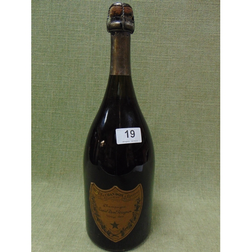 19 - One bottle, Moet Chandon Dom Perignon champagne 1969.