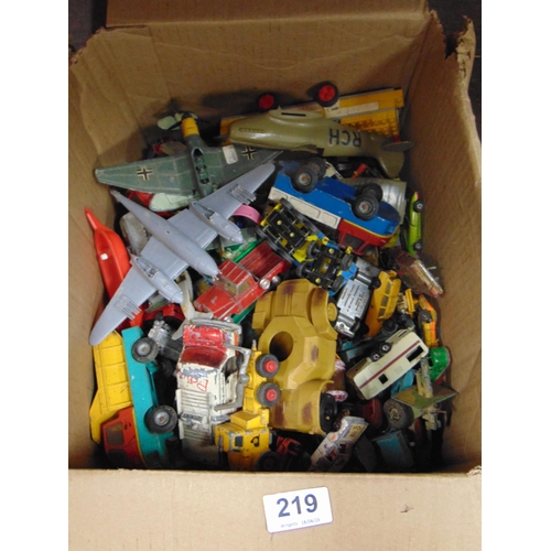 219 - Quantity of unboxed collectable model vehicles.