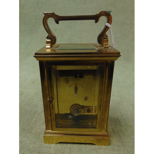 149 - Mappin & Webb Ltd brass cased carriage clock.