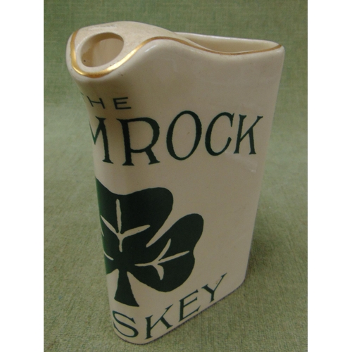 116 - Shamrock whiskey water jug.