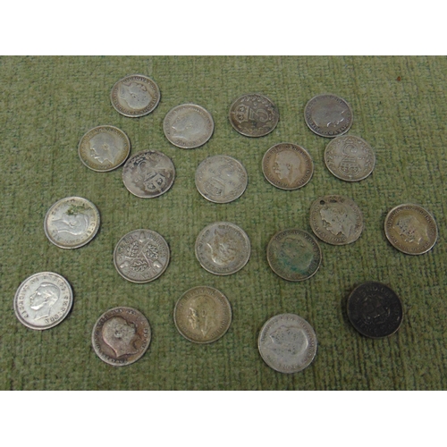 15 - Quantity of silver threepences.