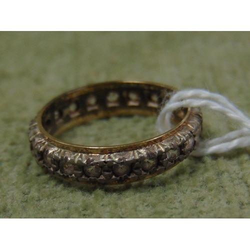 30 - Cased eternity ring, size k.