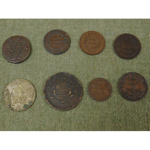 350 - Collection of old Indian coins, together with a British East India Company coins, un circulated 1927... 