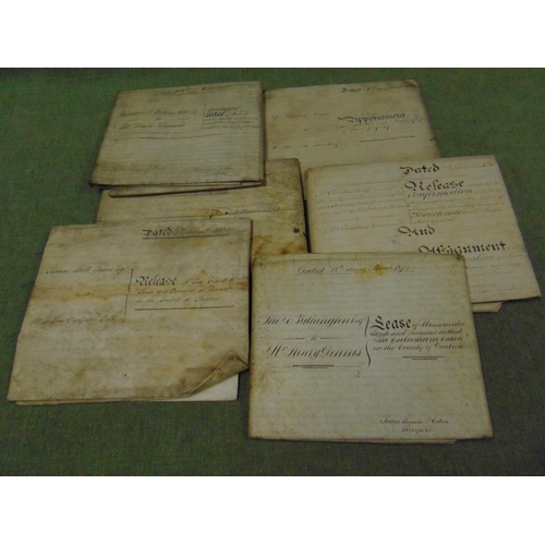 39 - Quantity of antique deeds.