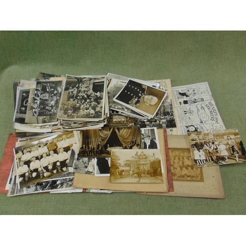 86 - Box of vintage  press photographs, Rhyl Leader.