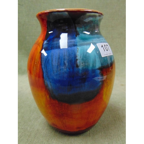 107 - Modern Poole vase, 8