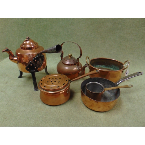 15 - Interesting collection of antique brass and copper.