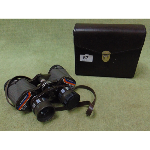 57 - Cased pair of Ultra View binoculars. 7 x 15 x 35.