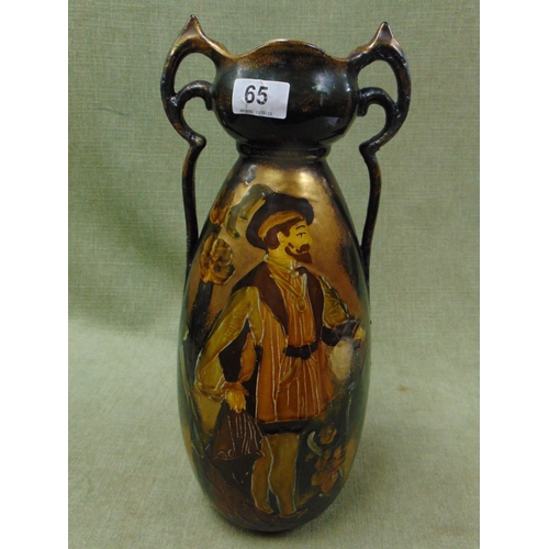 65 - Rembrand two handled vase. 16