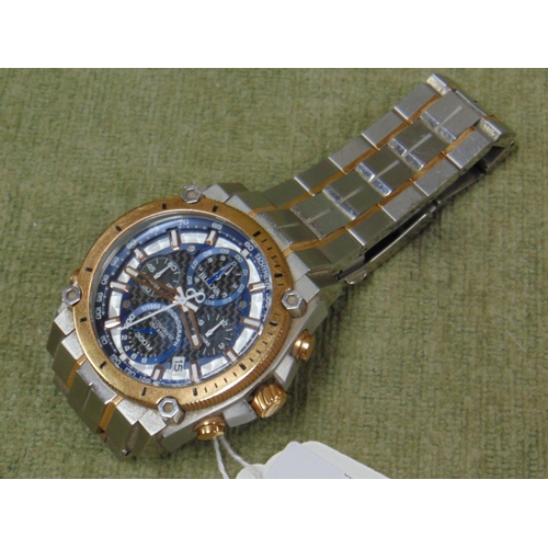 31 - Bulova Gents precisionist chronograph wrist watch.