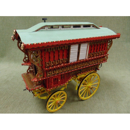 12 - Scratch built model Gypsy Caravan. 10