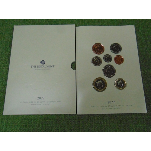 110 - Royal Mint UK brilliant uncirculated coin set 2022.