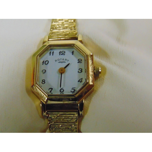 125 - Boxed ladies Rotary wrist watch.