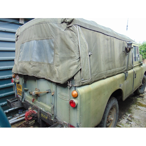 201 - 3 series LWB Land Rover, petrol, fitted for radio. KNN348V